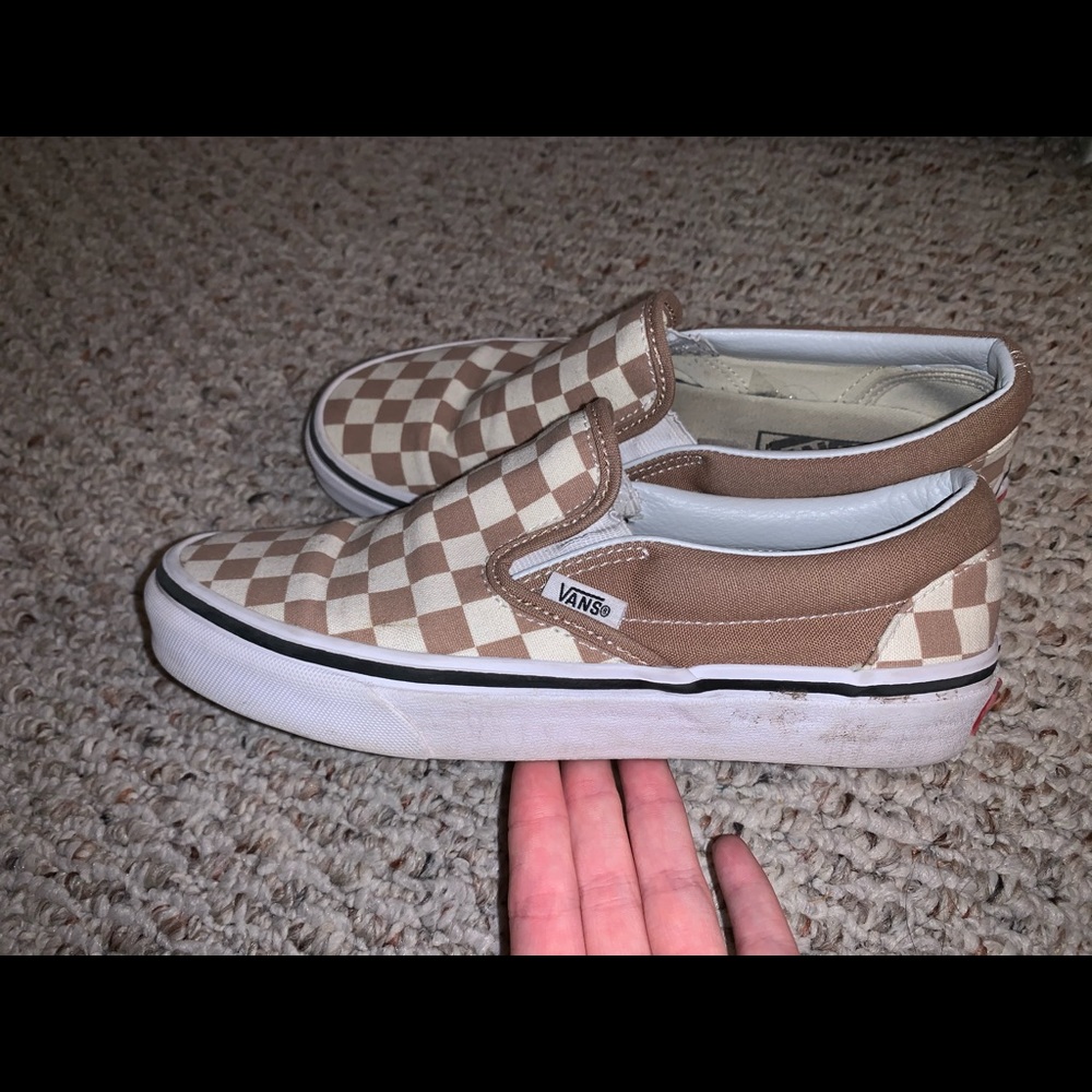 Brown Checkered Vans
